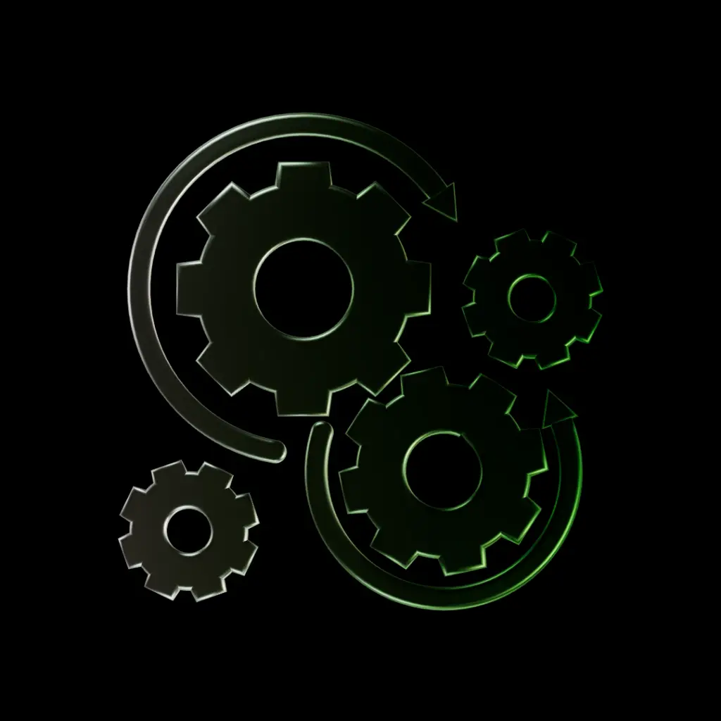 Icon mit Zahnrädern für das modulare System von OnlyGreens