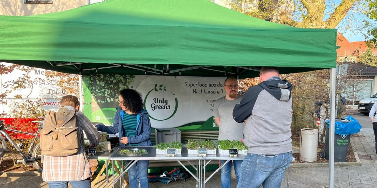 Microgreens auf dem Markt